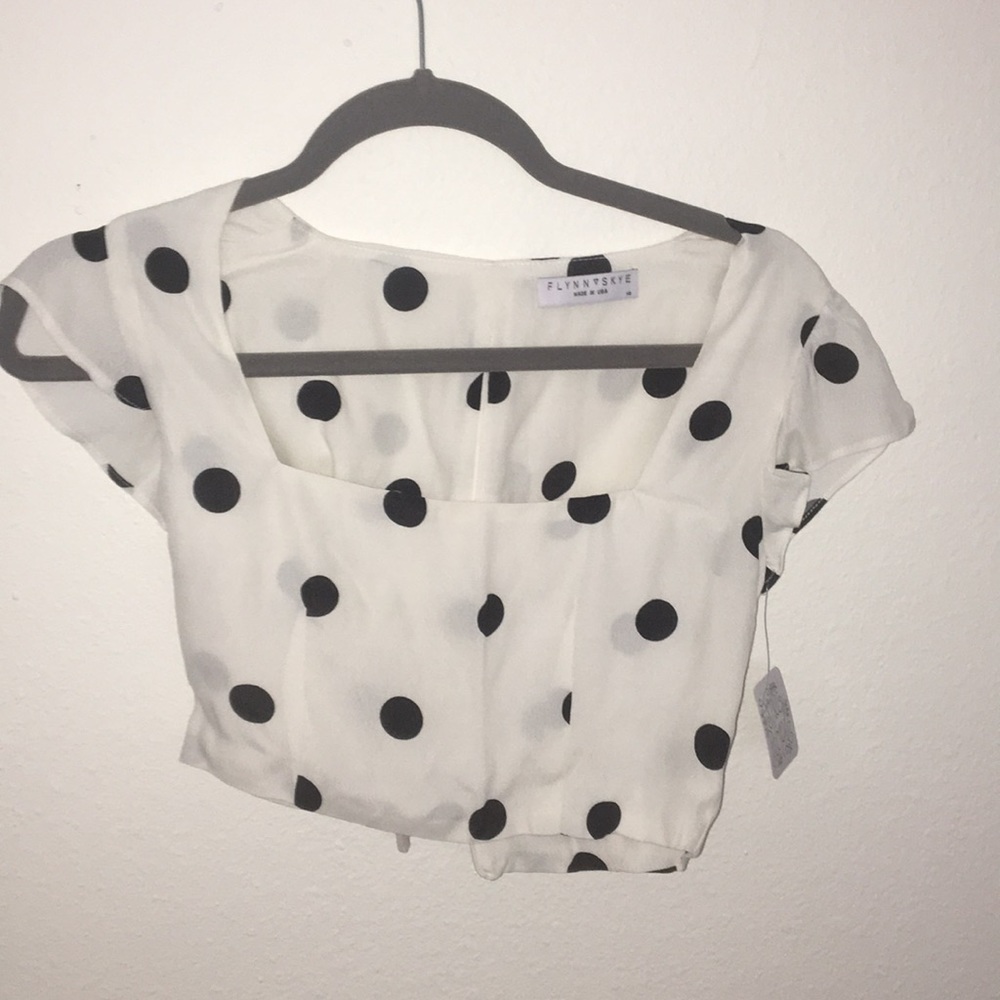 Polka dot blouse